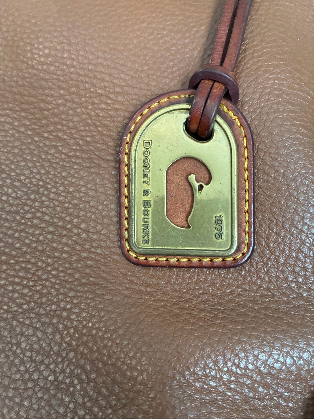Vintage Dooney & Bourke Genuine Florentine Vachetta Leather Crossbody J0872669 - Picture 6 of 15